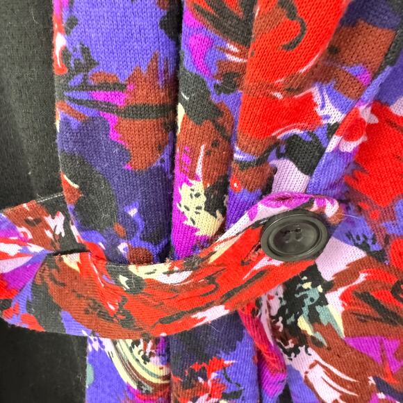 Notations Womens Cardigan Sweater Set Size 1X Knit Floral Classic Office Red - Picture 4 of 8